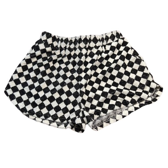 Bailey Rose Black and White Checkered Terry Short Set Size Small - Picture 7 of 10